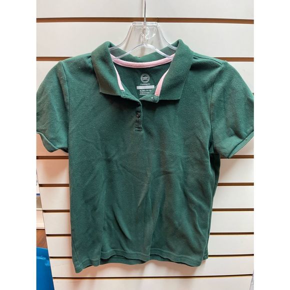 Two Girls Green Collared Uniform Shirts Size XL - Picture 5 of 7